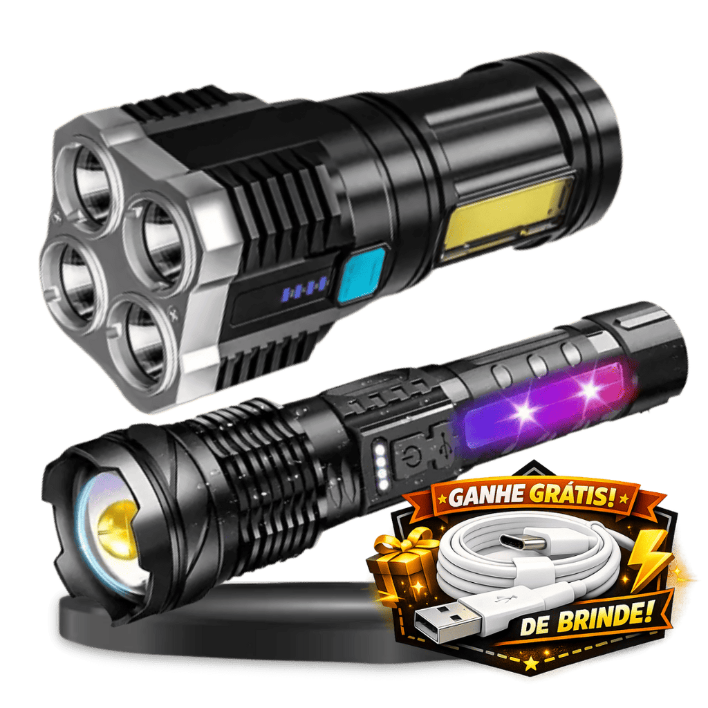 [COMPRE 1 Y LLEVA 2] Linternas Light Power™ 3.0 — La Más Poderosa del Mercado! + 2 regalos!